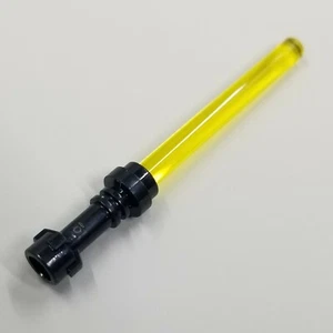 Lego Star Wars - x1 Amarillo Trans Sable de Luz con Empuñadura Negra - Nuevo - Imagen 1 de 1