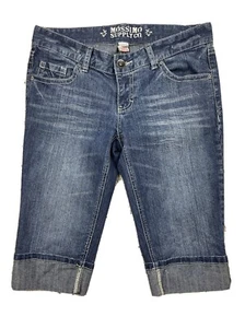 Mossimo Women's (Fit 6) Distressed Stretch Denim Bermuda Shorts 9 ( Waist 32") - Picture 1 of 9