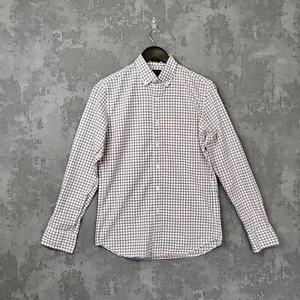 J.Crew Hemd Herren Small Weiß Kariert Slim Fit Langarm Kragen Button-Down - Bild 1 von 9