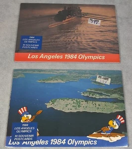 2 VTG 1984 Los Angeles Olympics Anaheim Postcard Packs.  Sealed Sam The Eagle - Picture 1 of 3
