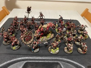 Warhammer Age Of Sigmar Blades Of Khorne Starter Army - Fully Painted Army - Picture 1 of 19