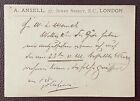 1880 Prepaid QV Postcard From A. Ansell, 37 Jewry Street, London