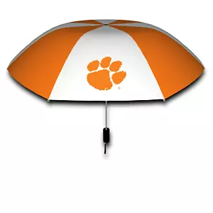 DOS (2) PARAGUAS PLEGABLE DE ARCO DE SIETE HIJOS HIS & HER TIGRES CLEMSON 42 - Imagen 1 de 3