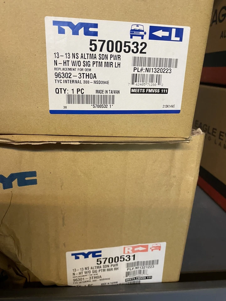 Espejo retrovisor lateral eléctrico del conductor para Nissan Altima 2013 2014 2015 2016 2018 Foto 1 de 1