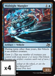 MTG (x4) Midnight Mangler (x4) Playset (Aetherdrift C#050) quasi nuovo/lp - Foto 1 di 1
