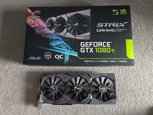 ASUS ROG Strix GeForce GTX 1080 Ti OC 11GB GDDR5X Graphics Card - Picture 1 of 10