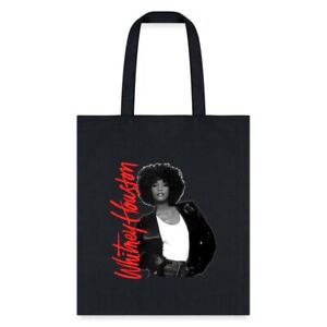 Whitney Houston Pink Nameplate And Photo Tote Bag