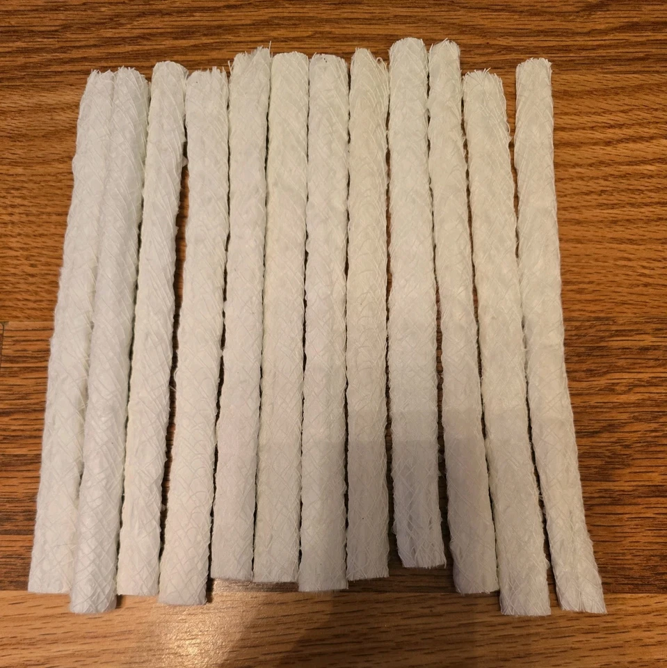 12-Pack Replacment Wicks for Tiki Torches - Outdoor Fiberglass Tiki Torch Wick - - Image 1 of 1