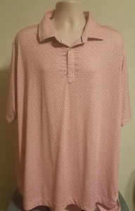 Camisa Polo Footjoy Para Hombre Grande Rosa Floral Rendimiento Manga Elástica Logo Golf - Imagen 1 de 10