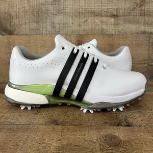 Adidas Golf Shoe Women's Size 8 Tour360 24 Boost White Black Green IF0259 NEW - Picture 1 of 13