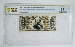 50 Cent US Fractional Currency, 3rd. Series Specimen PCGS 55 - Picture 1 of 2