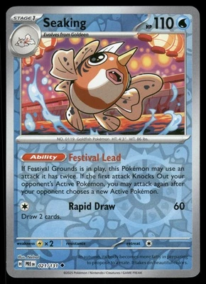 Seaking 021/131 PRE SV: Prismatic Evolutions Reverse Holo NM - Image 1 of 2