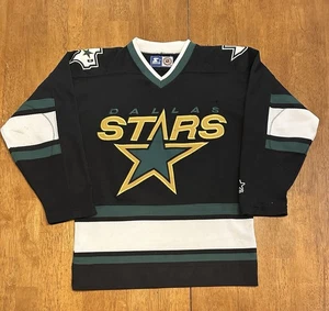 Camiseta deportiva de hockey vintage de Dallas Stars Brett Hull #22 juvenil grande para principiantes - Imagen 1 de 7