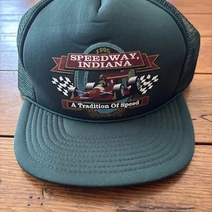Indiana Speedway 1995 Snap Back sombrero verde Trucker Indianapolis 500 nuevo - Imagen 1 de 10