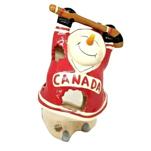 Vela de luz de té Blue Sky Ceramic Clayworks brezo Goldminc 2012 Canadá Hockey - Imagen 1 de 6