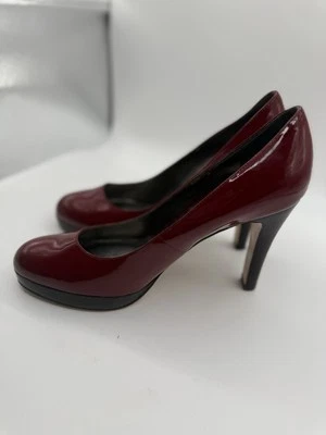 Zapatos de tacón Jessica Simpson charol borgoña plataforma 9,5 Foto 1 de 4