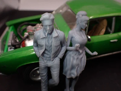 Rockabilly Couple for model cars 3d printed - Image 1 of 4