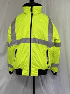 American Medical Response Reflective Safety Jacket Size Large Lime Color New - Picture 1 of 18
