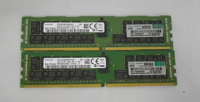 SAMSUNG 64GB (32GBX2) PC4-2666V Server Ram / ECC Memory - M393A4K40CB2-CTD6Q - Image 1 of 3