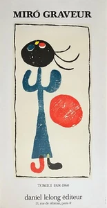 Joan Miro Lithographie Poster 1981 Abstrakte Kunst Abstraktion Miro Graveur Kunst - Bild 1 von 2