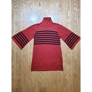 J. Peterman Damenpullover M 100 % Seide Glockenärmel gebraucht, in einwandfreiem Zustand Boho einzigartig gestreift - Bild 1 von 7