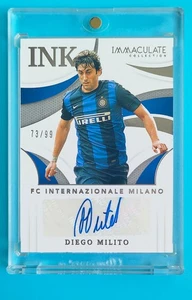 2021 Panini Immaculate Inter Milan Diego Milito INK Auto 73/99 - Picture 1 of 2