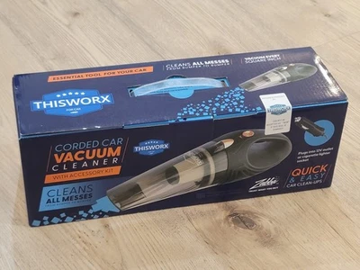THISWORX Corded Car Vacuum Cleaner Portable High Power Handheld Attachments NEW - Image 1 of 3