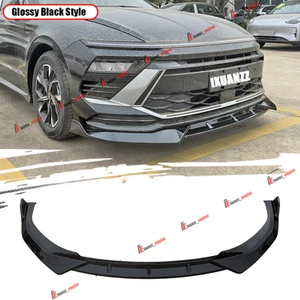 For 2024-2025 Hyundai Sonata Standard Gloss Black Front Bumper Lip Spoiler 3PCS - Bild 1 von 10