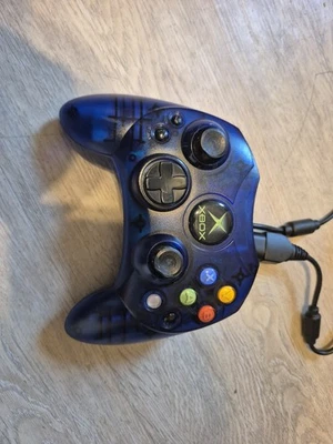 Original Xbox Controller  Wired Translucent Blue OEM Microsoft  - Image 1 of 4