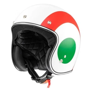 Casco Jet Scooter Originale Piaggio Vespa Nazioni Italia 2.0 Bianco/Verde/Rosso - Foto 1 di 5