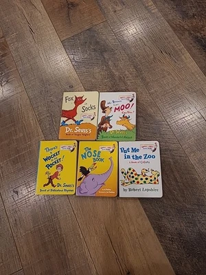 Lot Of 5 Bright & Early Board Books Dr Seuss Learning To Read Babies Toddlers  - Image 1 of 4