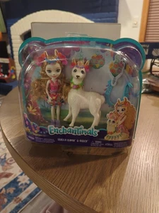 Mattel Enchantimals Lluella Lama Enchanted Pet & 6” bambola figura in pile nuova con scatola rara - Foto 1 di 24