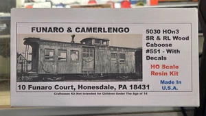 Funaro & Camerlengo F&C 5030 HOn3  SR & RL Caboose #551 - Picture 1 of 3