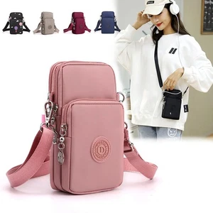 Women’s Nylon Crossbody Phone Bag Small Wallet Coin Purse Travel Shoulder Bag - Picture 1 of 34