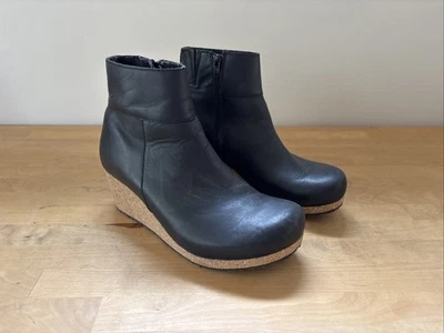 Botas de cuña Birkenstock Papillio Ebba para mujer talla 9 EU 40 cuero negro Foto 1 de 4