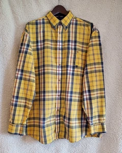 WRANGLER TWENTY-X GELB & BLAU GEKNÖPFTE FREIZEIT HERRENHEMDEN - XL - Bild 1 von 3