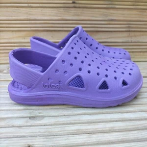 Totes Girls Swim summer water Sandals Purple Clogs Lightweight UK SIZE 5-6 - Picture 1 of 5