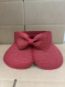 Harve Benard One Size Red Roll-Up Visor - Picture 1 of 5