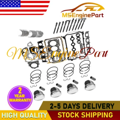 Engine Rebuild Kit Pistons For VW Jetta Golf AUDI A4 TT AWM AWV AWP 1.8T 2000-09 - Image 1 of 4
