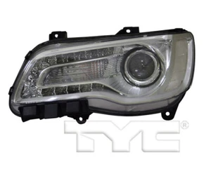 TYC Left Side Halogen Chrome Headlight for Chrysler 300 2015-2017 Models - Picture 1 of 3
