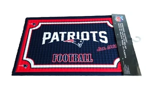 NFL Embossed Doormat Mat Rug 18" x 30" NEW ENGLAND PATRIOTS - Picture 1 of 4