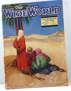 The Wide World Magazine para Hombre Diciembre 1947 Cuentos Cortos Vintage Muchos Añadidos - Imagen 1 de 12