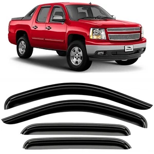 Sun Rain Visors Wind Rain Guards for 2007-2013 Chevrolet (Chevy) Avalanche - Picture 1 of 9