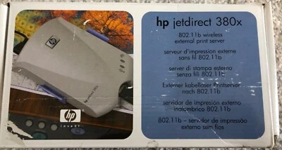 J6061A - HP JetDirect 380x External IEEE-802.11b (WiFi) Wireless Print Server - Image 1 of 4