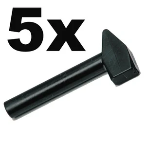 NEW LEGO - Figure Accessory - Tool - Hammer / Mallet Black x 5 Blacksmith - Picture 1 of 1