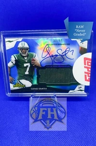 2014 Topps Finest AJR-GS Geno Smith /99 On Card Auto Jersey 2nd Year *One Owner* - Picture 1 of 10