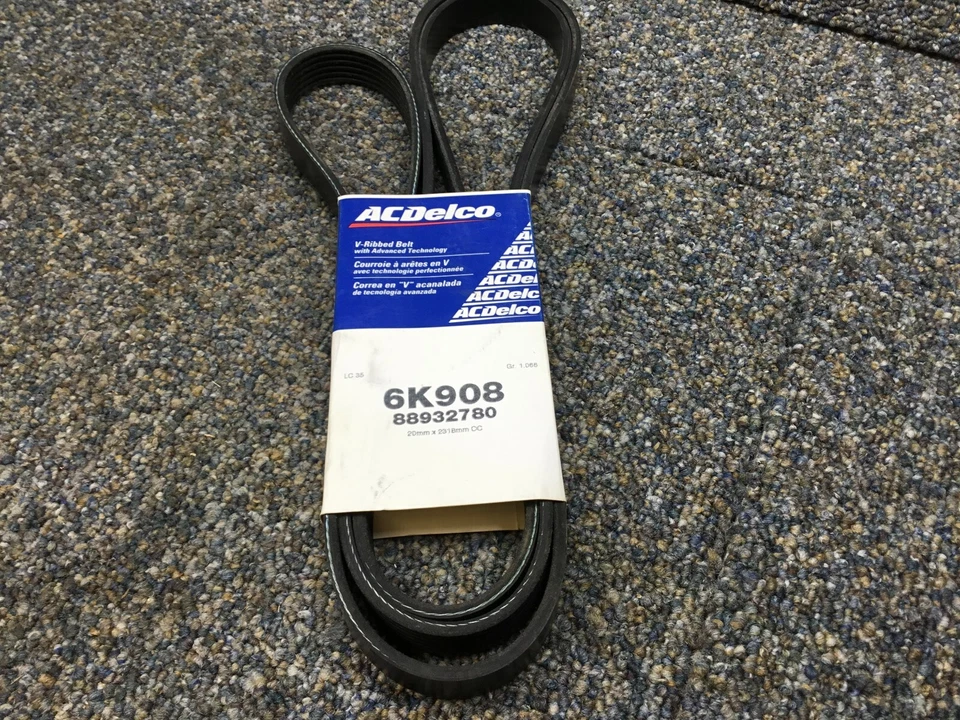 ACDelco 6K908 Fan Belt - Image 1 of 1