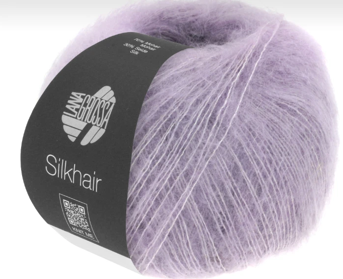 (kg/356€) Silkhair Lana Grossa  25g Fb. 173 flieder Kid Mohair Seide PORTOFREI - Bild 1 von 1