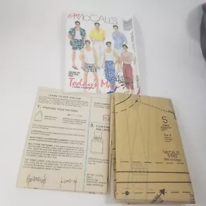 McCalls Sewing Pattern 5380 Todays Man Shirt Tank Top Pants Shorts M 42 44 Uncut - Picture 1 of 9