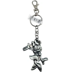 Disneyland Paris Minnie Mouse Zinnfarben Charm Schlüsselanhänger Schlüsselring Disney DLP - Bild 1 von 6